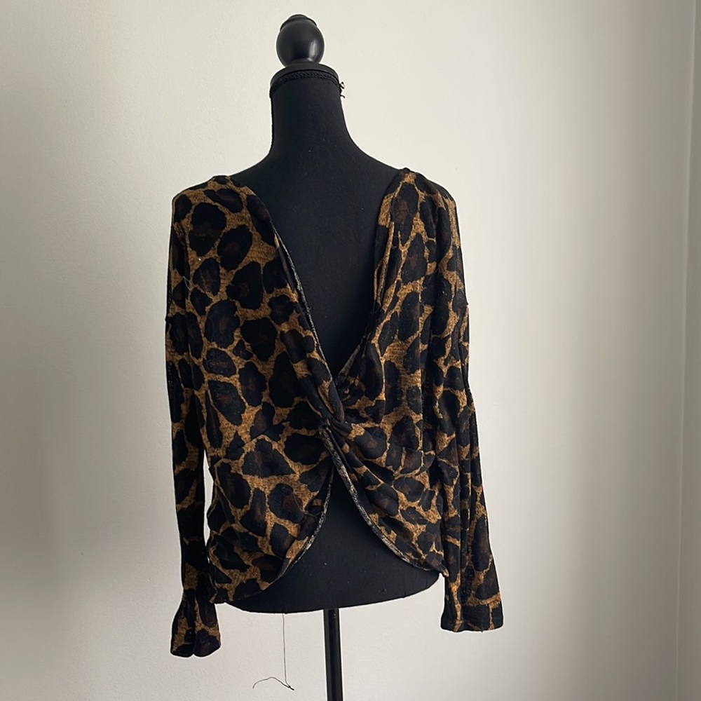 Leopard print sweater